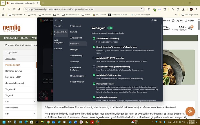 AVG Slået fra 2 stk