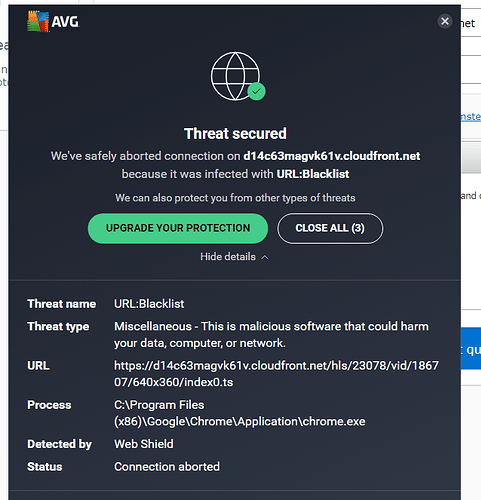 avg alert threat message